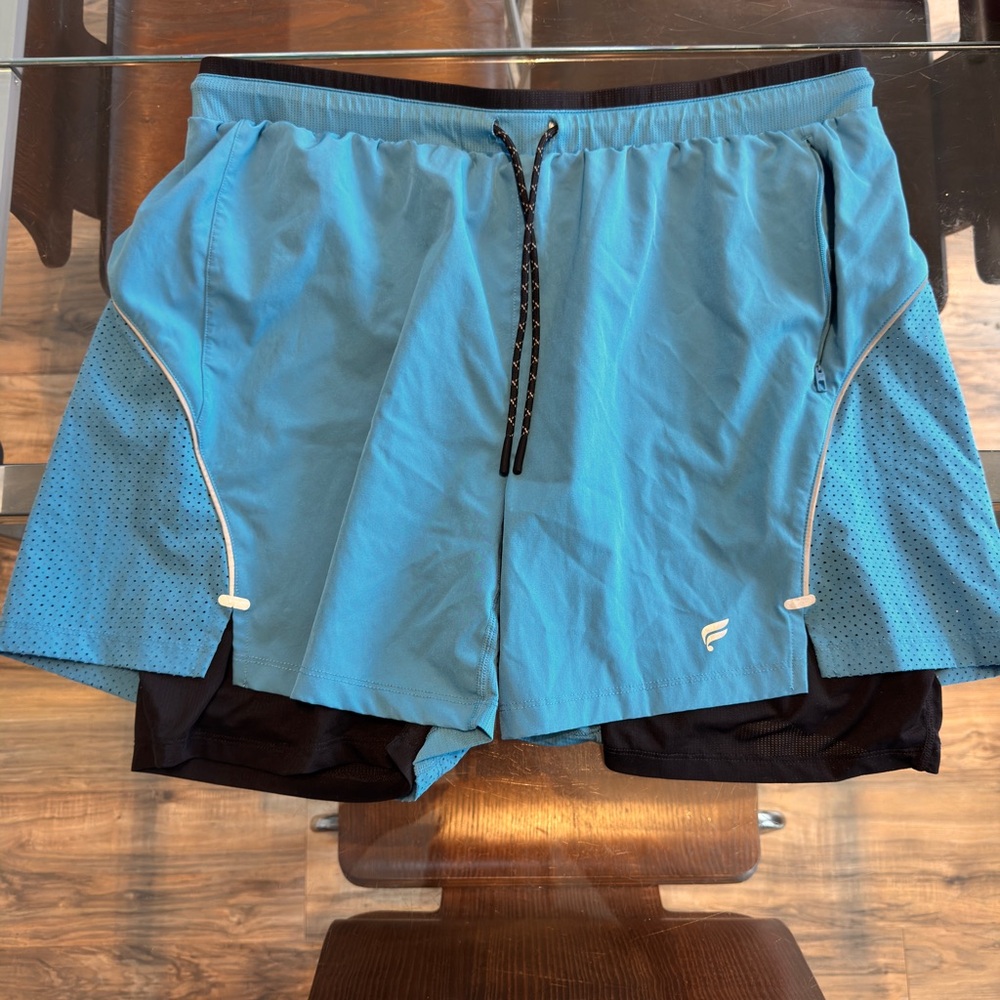 Men's Blue Athletic Shorts